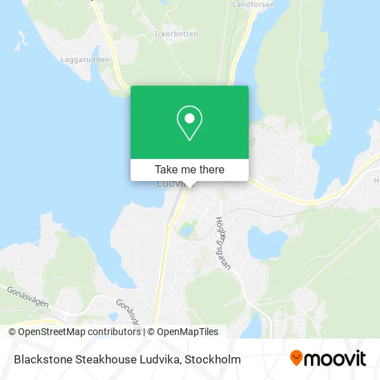 Blackstone Steakhouse Ludvika map
