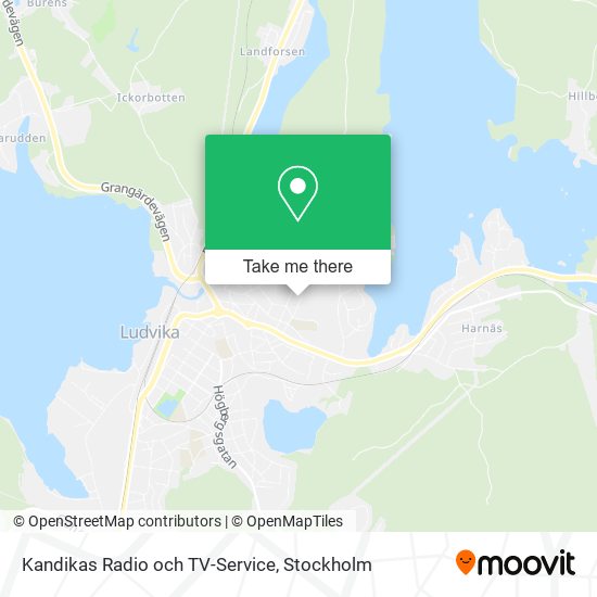 Kandikas Radio och TV-Service map