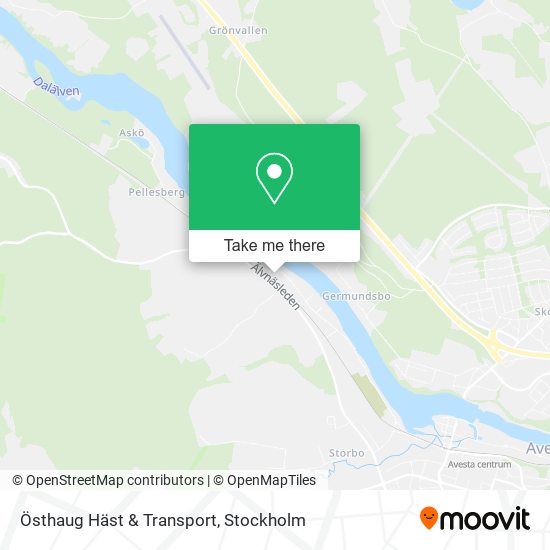 Östhaug Häst & Transport map
