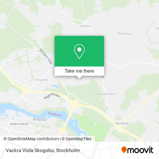 Vackra Viola Skogsbo map