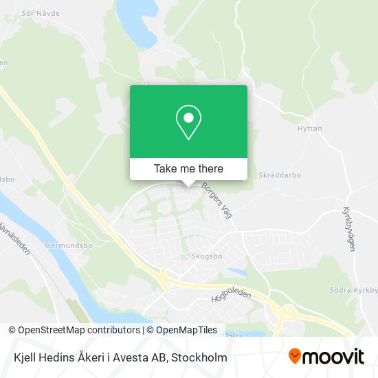 Kjell Hedins Åkeri i Avesta AB map