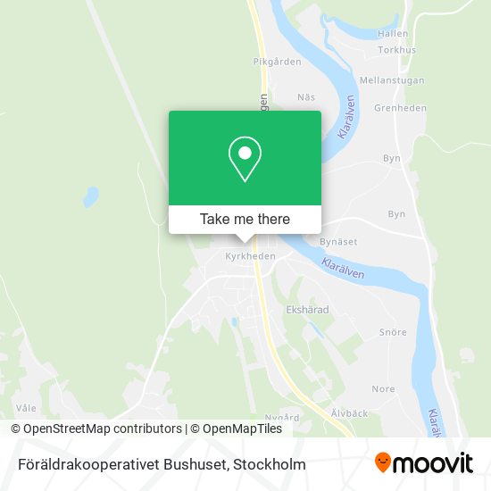 Föräldrakooperativet Bushuset map