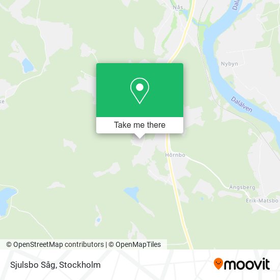 Sjulsbo Såg map