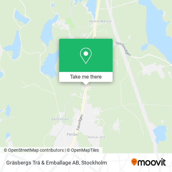 Gräsbergs Trä & Emballage AB map