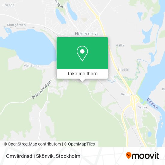 Omvårdnad i Skönvik map