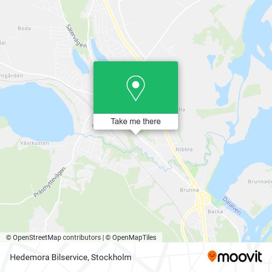 Hedemora Bilservice map