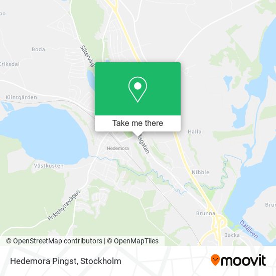 Hedemora Pingst map