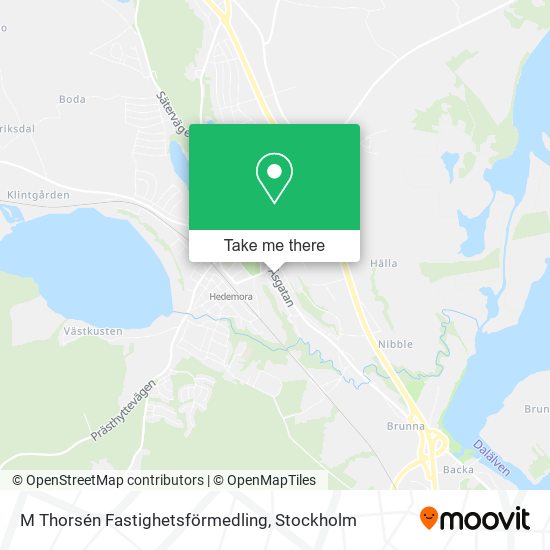 M Thorsén Fastighetsförmedling map