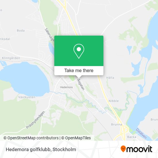 Hedemora golfklubb map