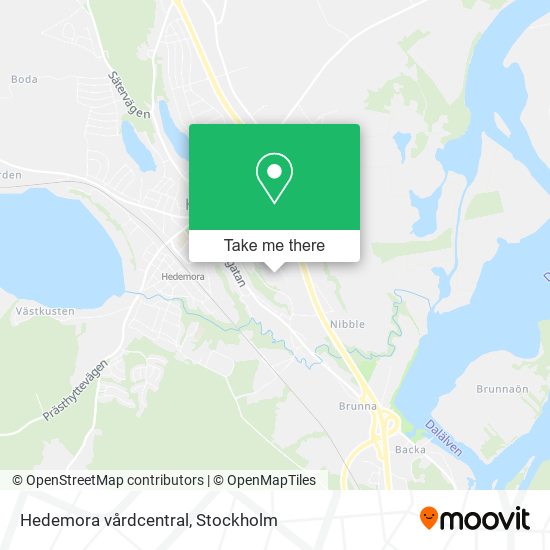 Hedemora vårdcentral map