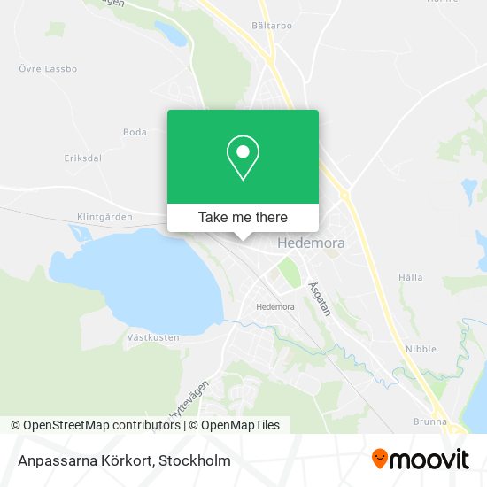 Anpassarna Körkort map