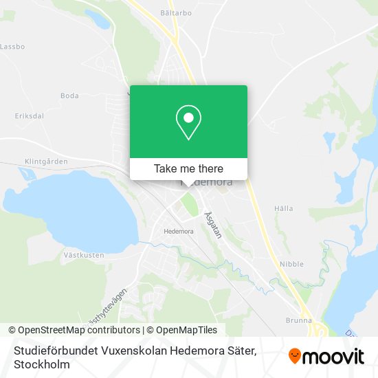 Studieförbundet Vuxenskolan Hedemora Säter map