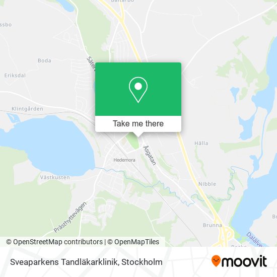 Sveaparkens Tandläkarklinik map