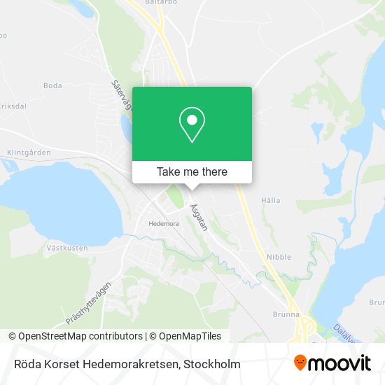 Röda Korset Hedemorakretsen map