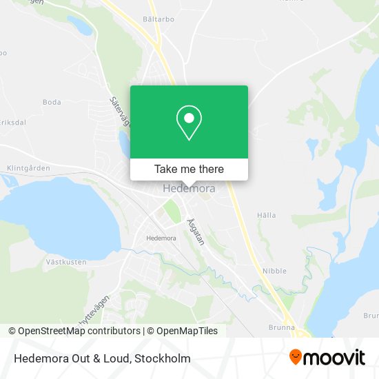 Hedemora Out & Loud map