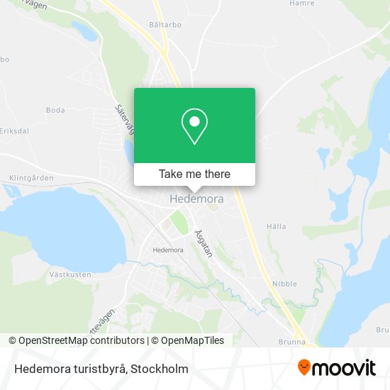 Hedemora turistbyrå map