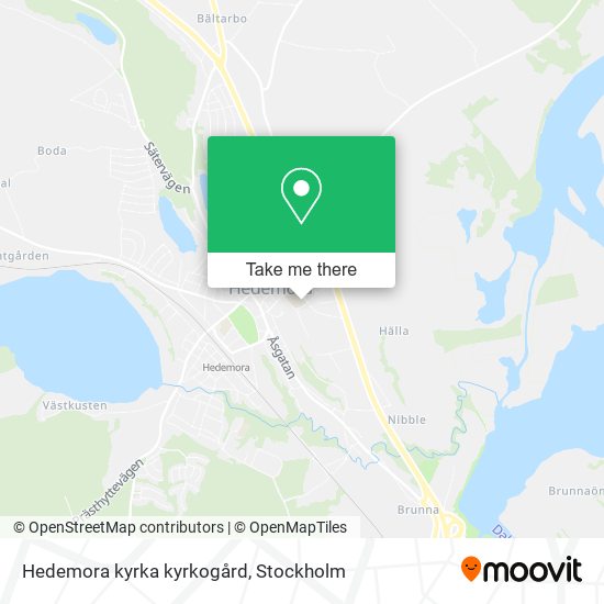 Hedemora kyrka kyrkogård map