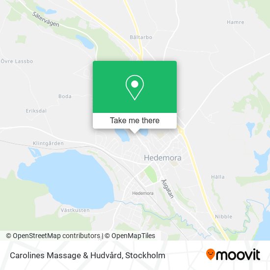 Carolines Massage & Hudvård map