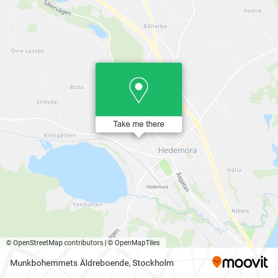 Munkbohemmets Äldreboende map