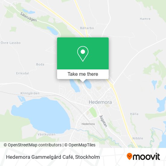 Hedemora Gammelgård Café map