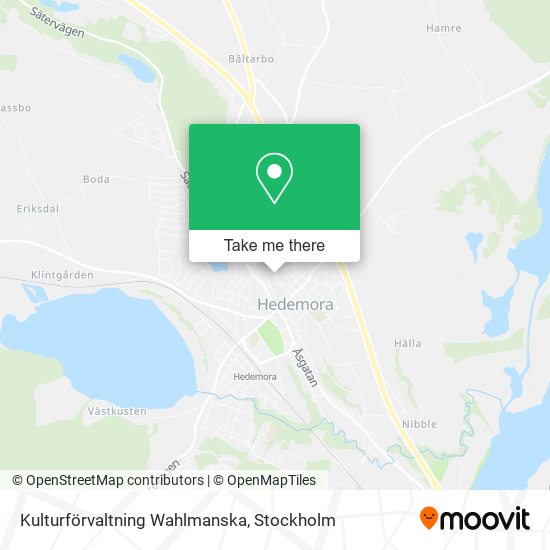 Kulturförvaltning Wahlmanska map