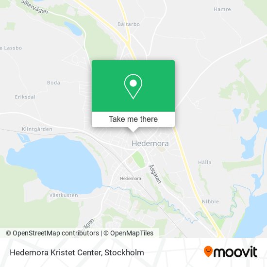 Hedemora Kristet Center map