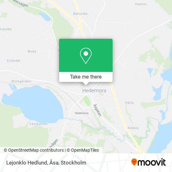 Lejonklo Hedlund, Åsa map