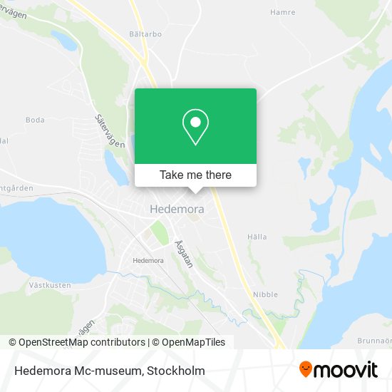 Hedemora Mc-museum map