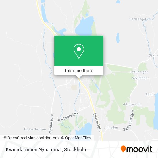 Kvarndammen Nyhammar map