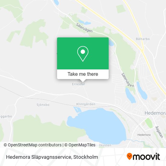 Hedemora Släpvagnsservice map