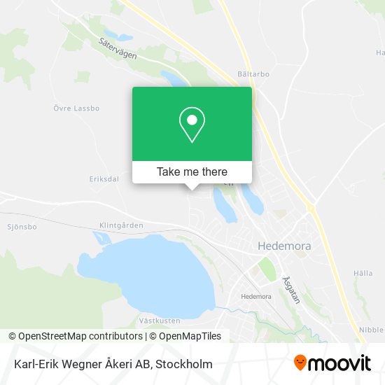 Karl-Erik Wegner Åkeri AB map