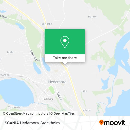 SCANIA Hedemora map