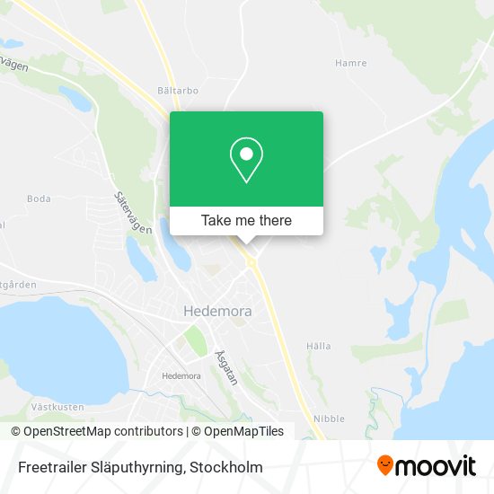 Freetrailer Släputhyrning map