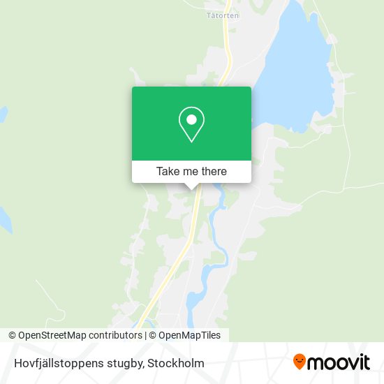 Hovfjällstoppens stugby map