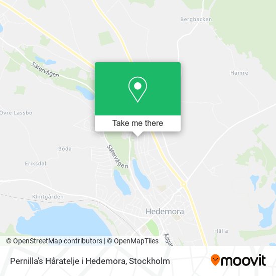 Pernilla's Håratelje i Hedemora map