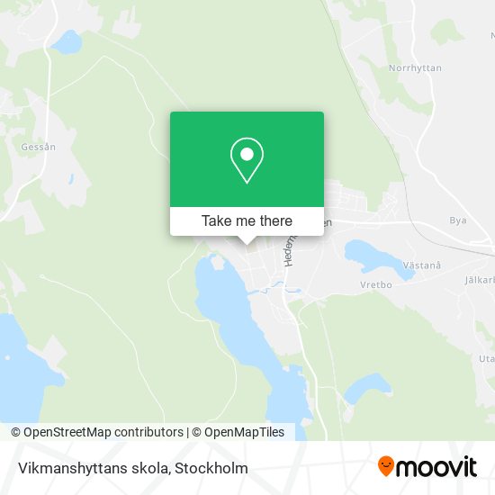 Vikmanshyttans skola map