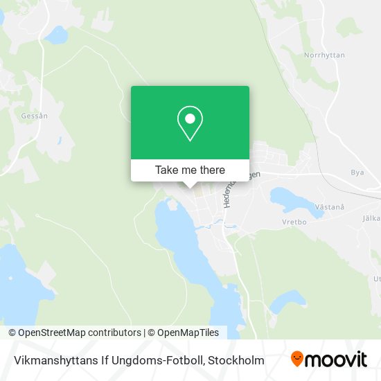 Vikmanshyttans If Ungdoms-Fotboll map