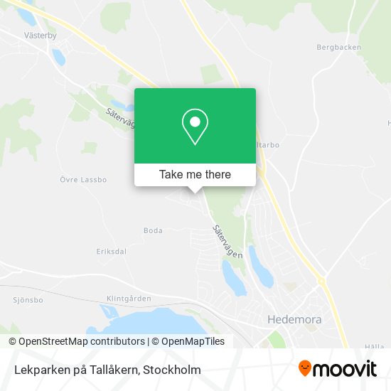 Lekparken på Tallåkern map