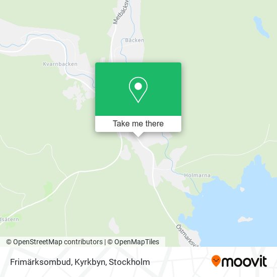 Frimärksombud, Kyrkbyn map
