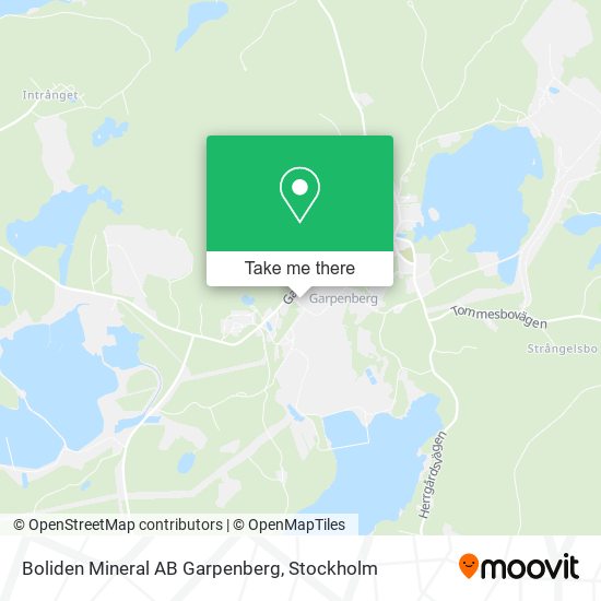 Boliden Mineral AB Garpenberg map