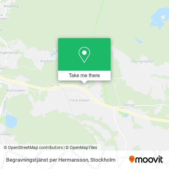 Begravningstjänst per Hermansson map