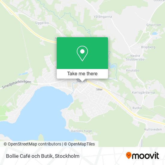 Bollie Café och Butik map
