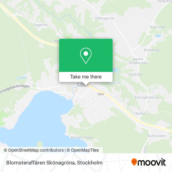 Blomsteraffären Skönagröna map