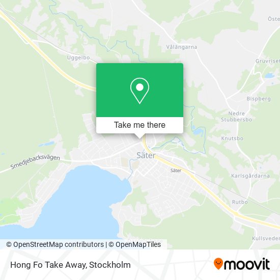 Hong Fo Take Away map