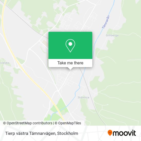 Tierp västra Tämnarvägen map