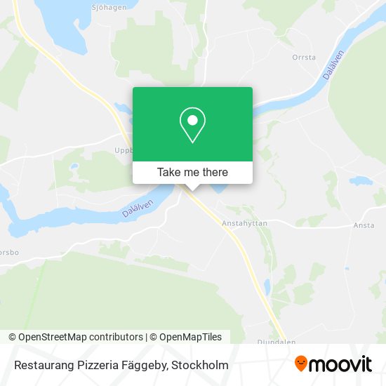 Restaurang Pizzeria Fäggeby map