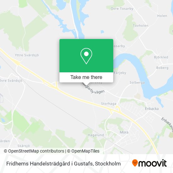 Fridhems Handelsträdgård i Gustafs map