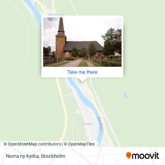 Norra ny kyrka map