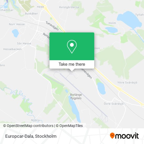 Europcar-Dala map