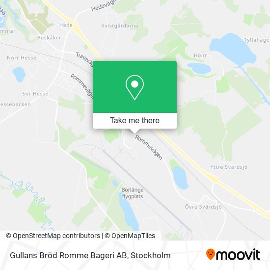 Gullans Bröd Romme Bageri AB map